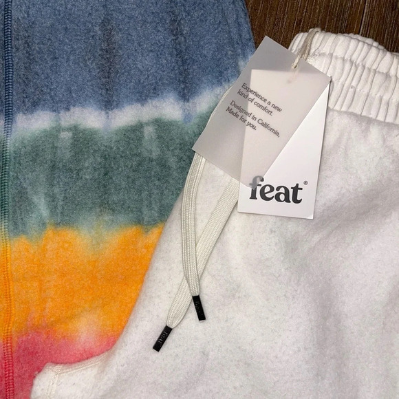 Feat Comfy Blanketblend Jogger Sunset Lover Colorful Ombré Jogger Sweats S - Picture 4 of 7